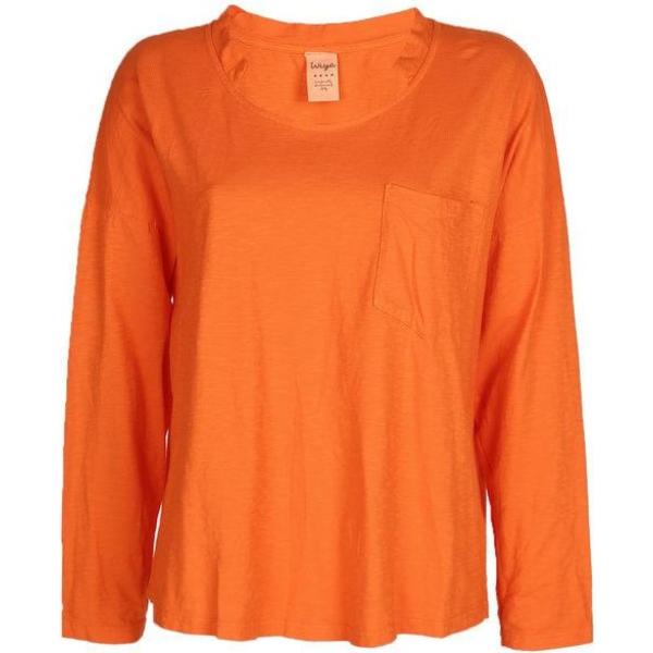 t-shirt Wiya arancione tinta unita