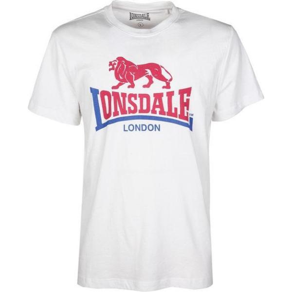 t-shirt Lonsdale bianco con stampe