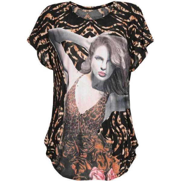 t-shirt Solada multicolore con stampe