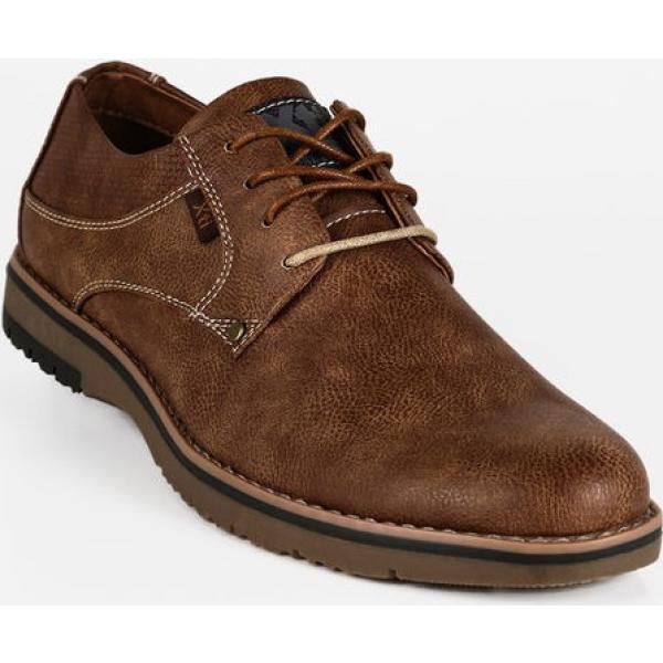 scarpe stringate Xti marrone tinta unita