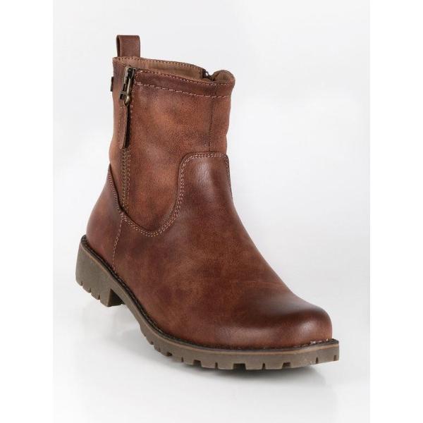 stivaletti Refresh marrone con stampe