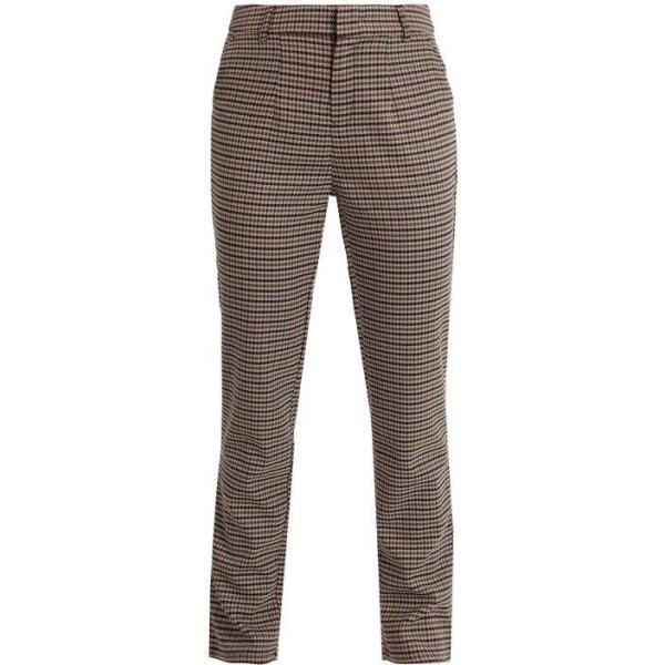 pantaloni Sweet Miss marrone a quadri