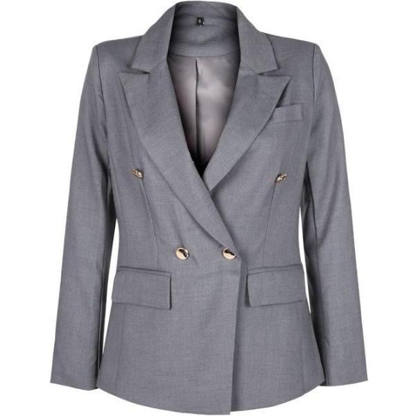 blazer Solada grigio tinta unita