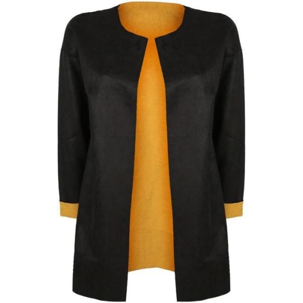 blazer Solada nero tinta unita