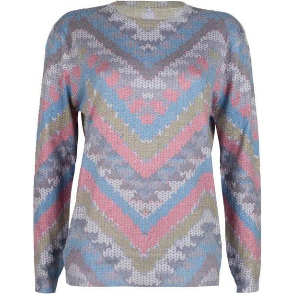 pullovers Solada grigio geometrica