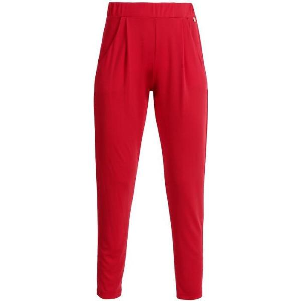 pantaloni Kisha rosso tinta unita