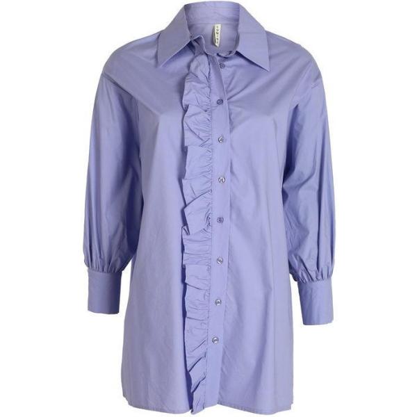 camicie Lumina viola tinta unita