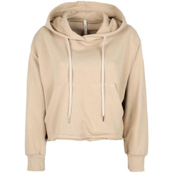 felpe con cappuccio Lumina marrone tinta unita