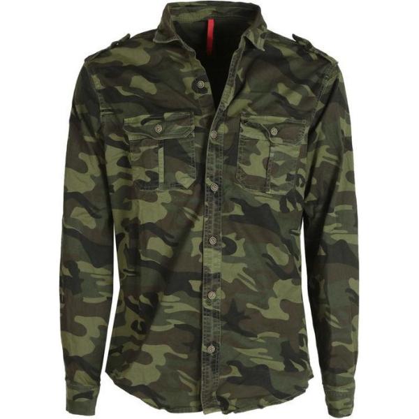camicie Yes Design verde military