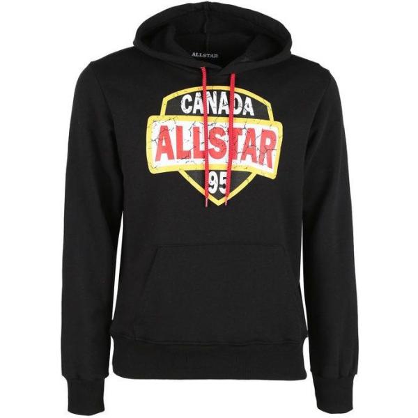 felpe con cappuccio Allstar Milano nero con stampe