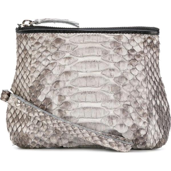 clutch Giorgio Armani Pre-Owned grigio serpente