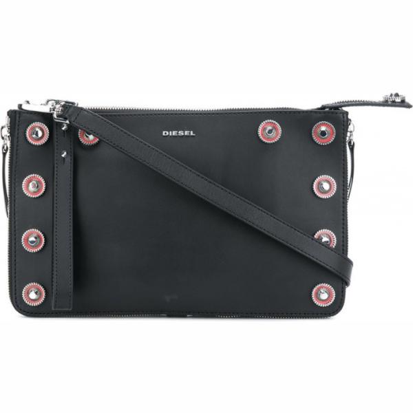 Clutch in pelle taglia unica nero Diesel nero