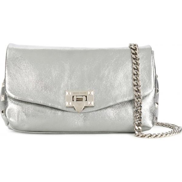 Borsa a tracolla effetto metallizzato in pelle taglia unica Marc Ellis