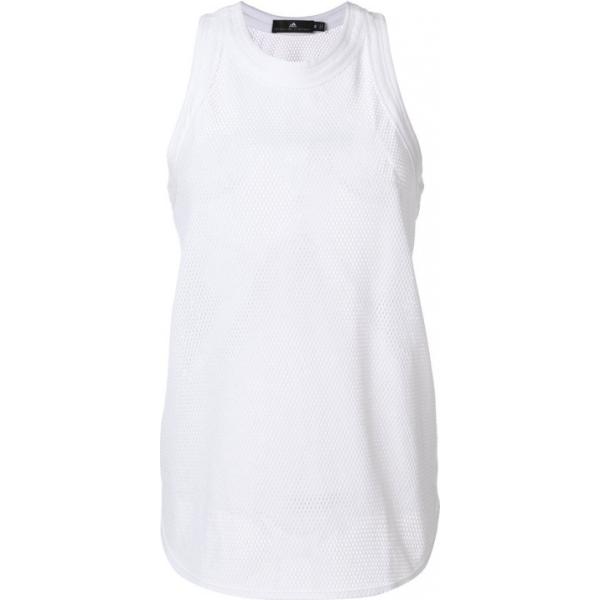 Canottiera a rete bianco Adidas By Stella Mccartney bianco