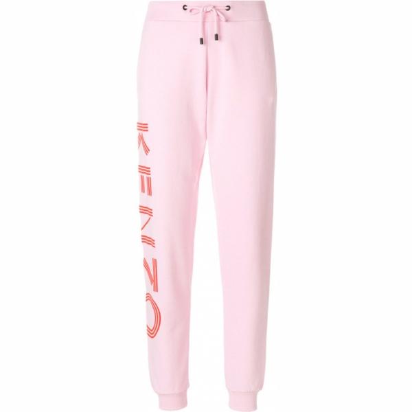 Pantalone con stampa rosa e viola Kenzo rosa con stampe