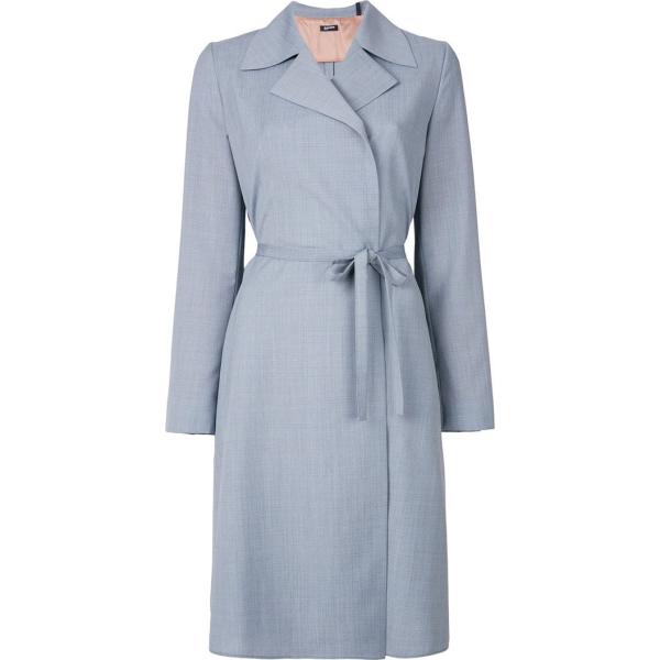 Cappotto con arricciature navy e blu Jil Sander Navy blu