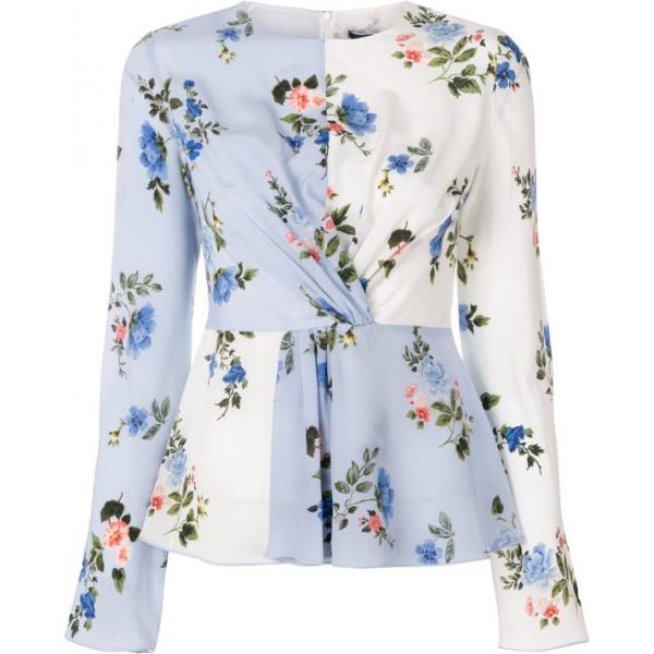 Blusa fantasia floreale blu Sport Max Code blu a fiori