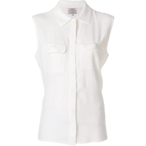 Camicia senza maniche con tasche bianco Giorgio Armani Vintage bianco