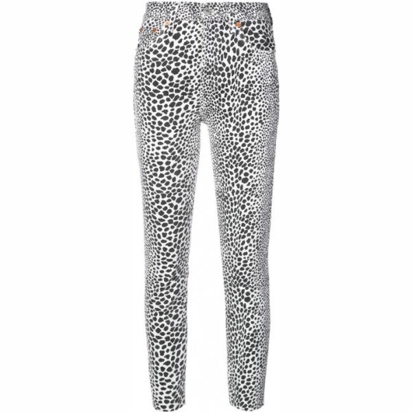 Jeans skinny vita alta bianco Re/Done bianco