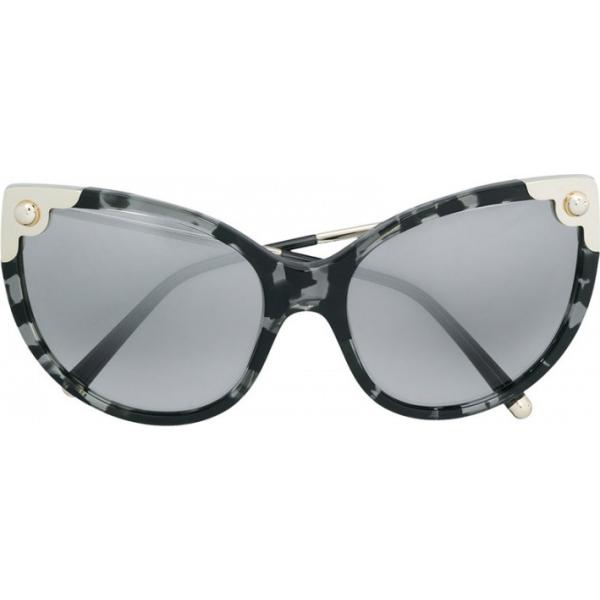 Occhiali da sole lenti colorate effetto acetato grigio Dolce & Gabbana Eyewear grigio