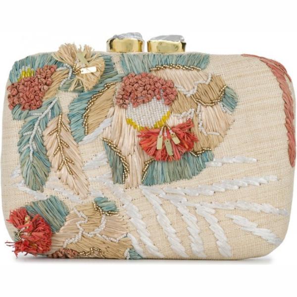 Clutch in paglia taglia unica carne Aranaz