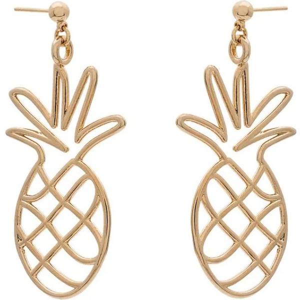 Orecchini effetto metallizzato in ottone taglia unica oro Malaika Raiss