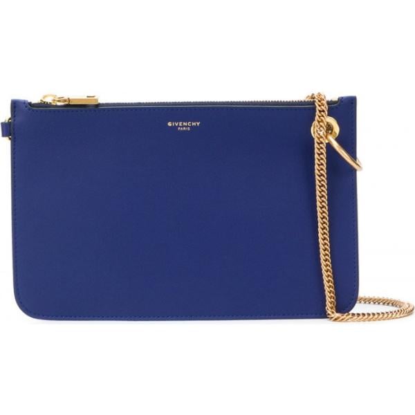 Portafoglio con catena in pelle taglia unica blu Givenchy blu