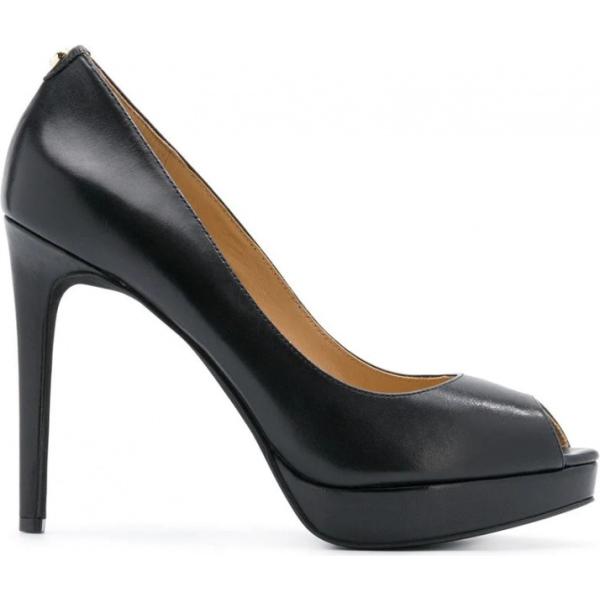 Stiletti pumps open toe in pelle nero e oro Michael Michael Kors nero