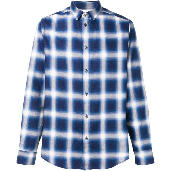 camicia Natural Selection blu a quadri