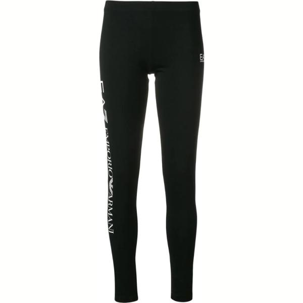 leggings Ea7 Emporio Armani nero con stampe