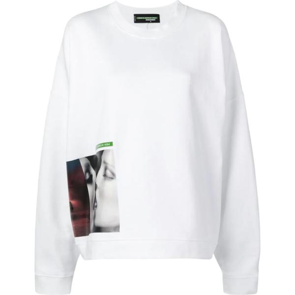 felpa Dsquared2 bianco con stampe