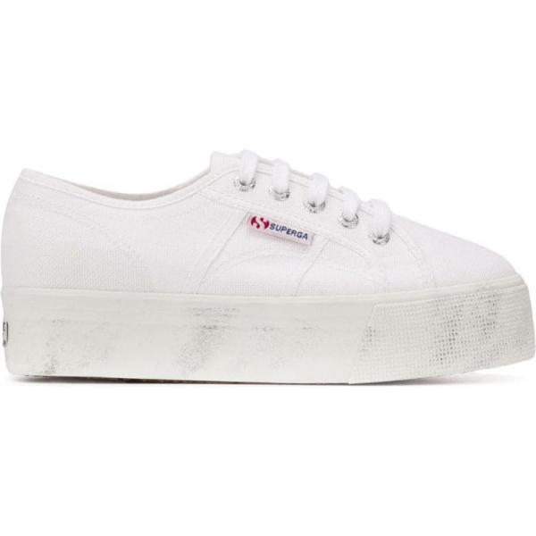 Sneakers con lacci bianco Superga bianco
