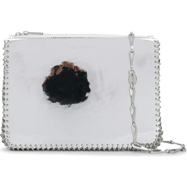 borse a spalla Paco Rabanne grigio con stampe