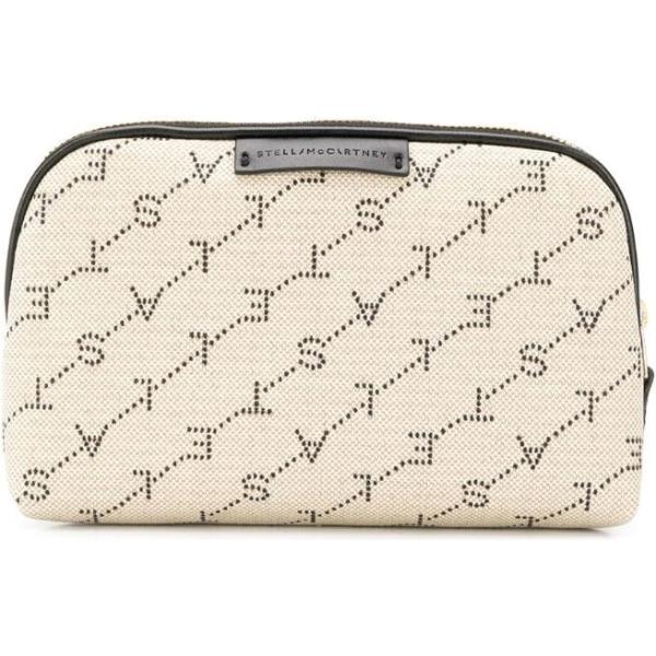 Borsa da viaggio con zip carne e oro Stella McCartney