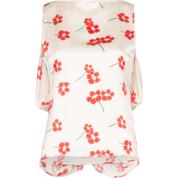 blusa Bernadette rosa con stampe