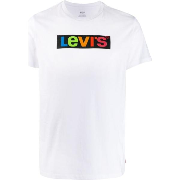 t-shirt Levis bianco con stampe