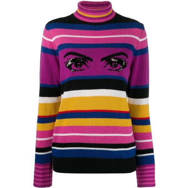 maglione Pinko rosa fantasia