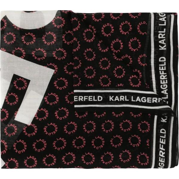 sciarpe Karl Lagerfeld nero con stampe