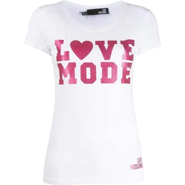 t-shirt Love Moschino bianco
