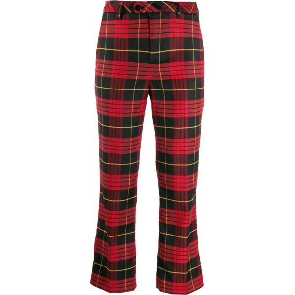 Pantalone crop rosso Twin-Set rosso scozzese