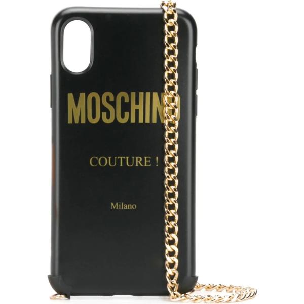 cover telefono Moschino nero