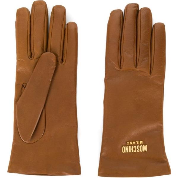 guanti Moschino marrone