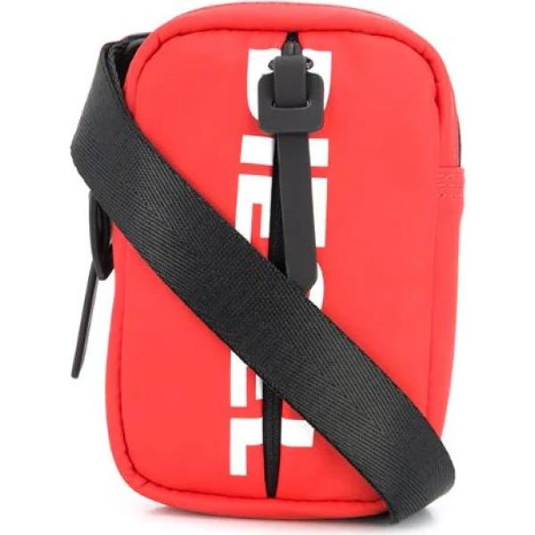 clutch Diesel rosso con stampe