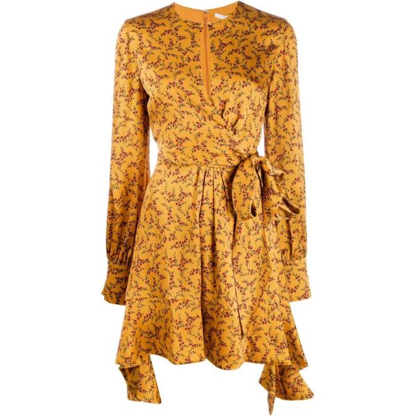 vestito Jonathan Simkhai giallo con stampe