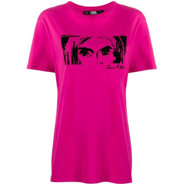 t-shirt Karl Lagerfeld rosa