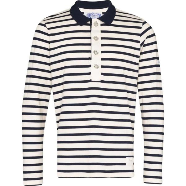 polo Linder bianco a righe