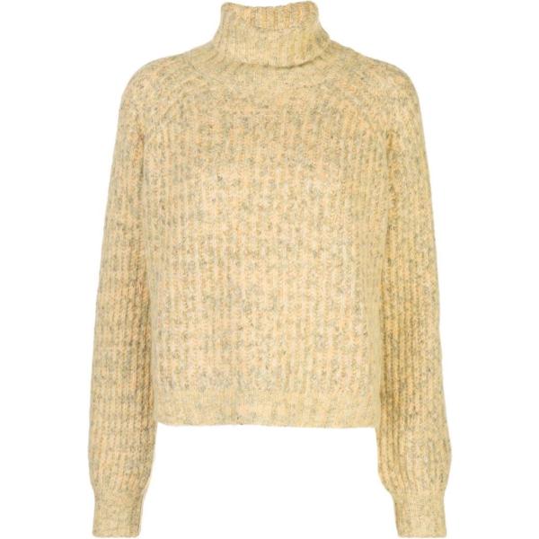 Maglione collo alto a maniche lunghe giallo Baum Und Pferdgarten giallo