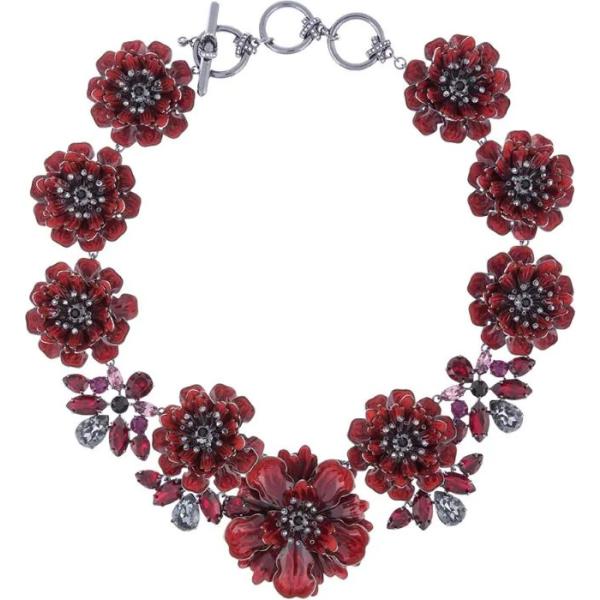 collane Marchesa rosso a fiori