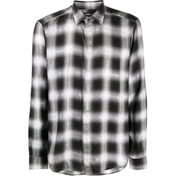 camicie Diesel nero a quadri