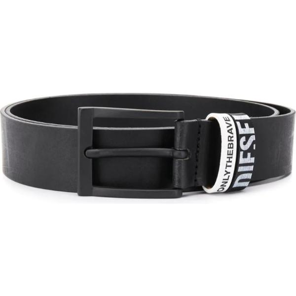cinture Diesel nero con stampe